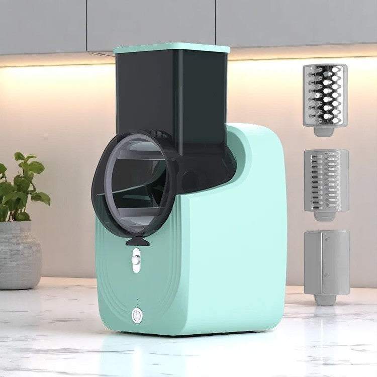 coupe legumes electrique vert