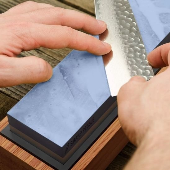 Pierre à aiguiser à grain fin et à grain grossier