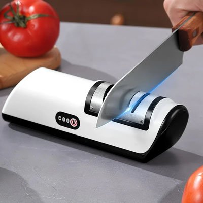 Aiguiseur à couteau électrique bouton de commande simple pour activer