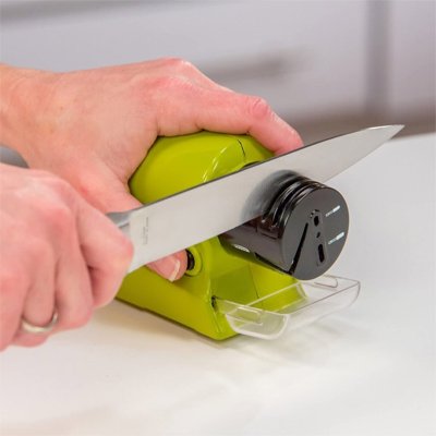 Aiguiseur à couteaux électrique meule rotative automatique
