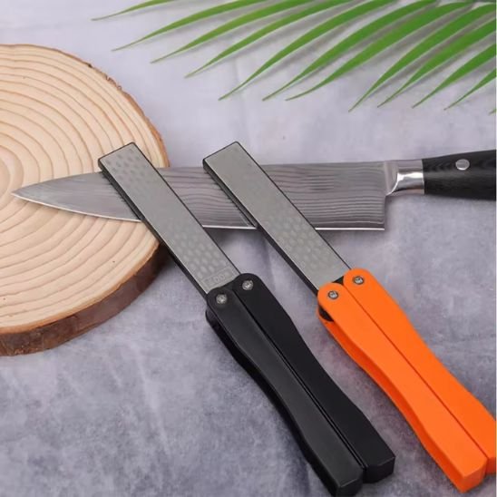 aiguiseur de couteaux design bicolore