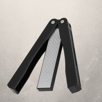 aiguiseur de couteaux pliable noir