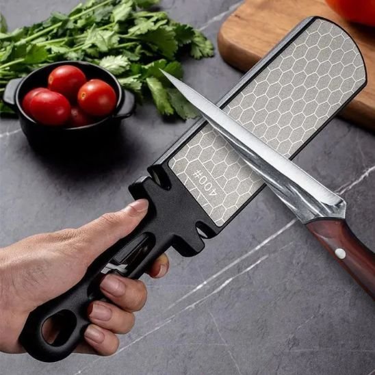 Aiguiseur de couteaux revêtement abrasif professionnel