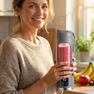 Blender smoothie compact avec poignée de transport 