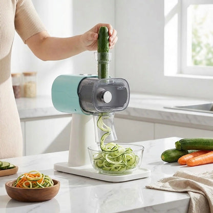 concombre en spirale avec spiraliseur de legumes electrique 