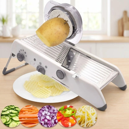 coupe en gaufre avec mandoline cuisine securislice