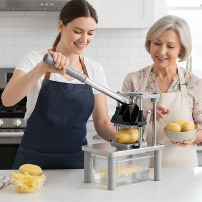 Coupe frite à manche longue