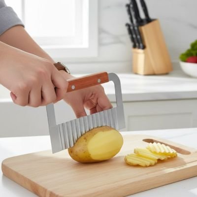 coupe frite ondulé crée d'excellents résultats 