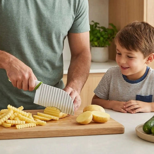 coupe frite ondulé pour un moment partagé