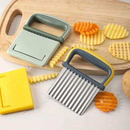 coupe frites vert et jaune