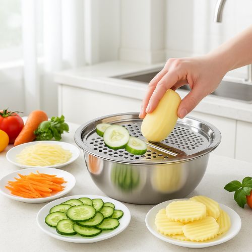 coupe-legumes manuel plat coloré nutritif