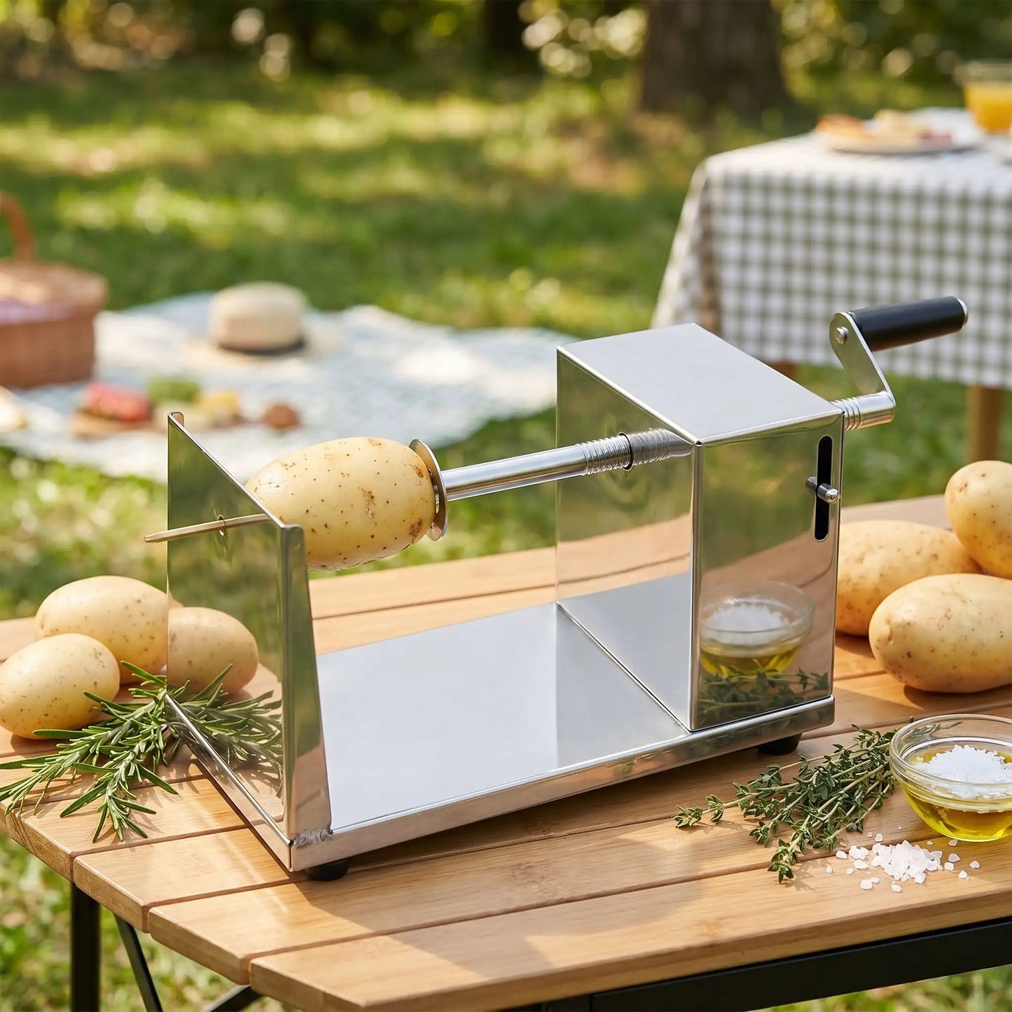 coupe pomme de terre spirale idéal pour le camping