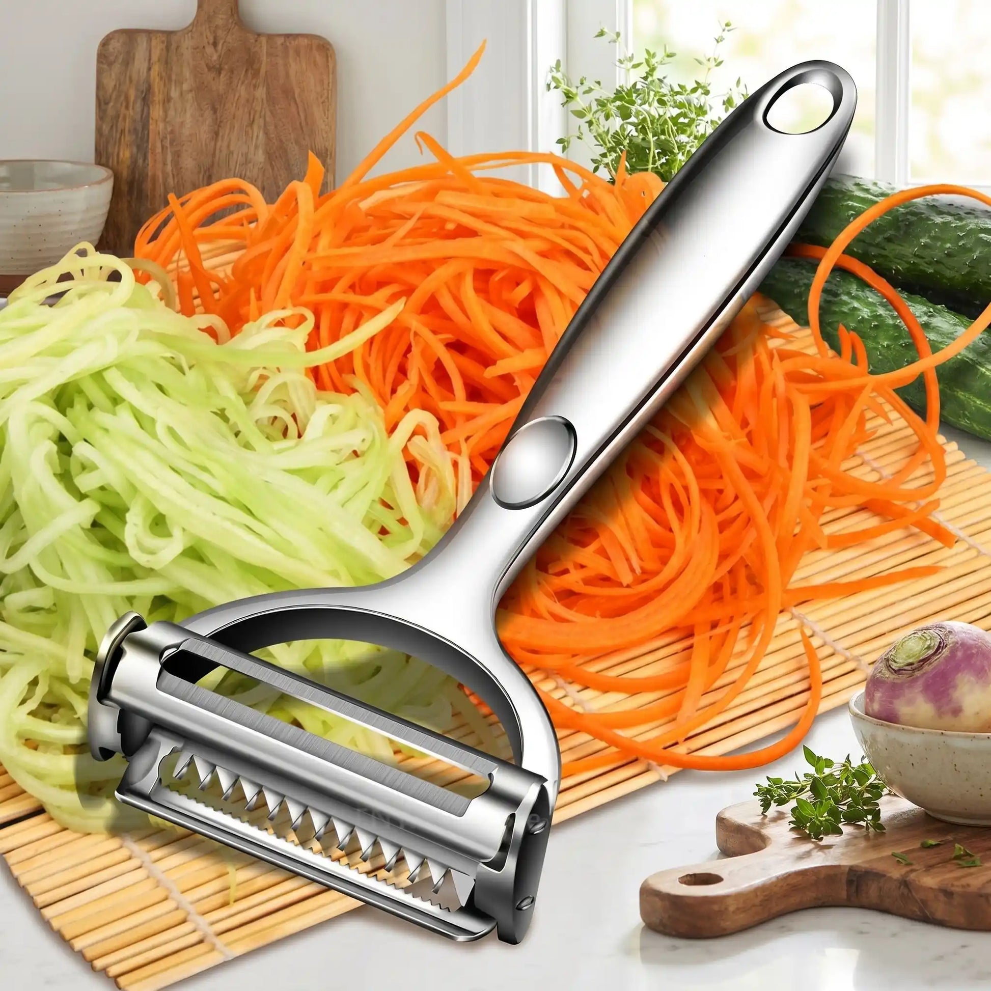 économe spaghetti pour des spaghettis végétaux
