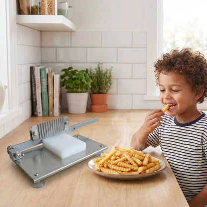 frite magique grâce à coupe frite ondulé