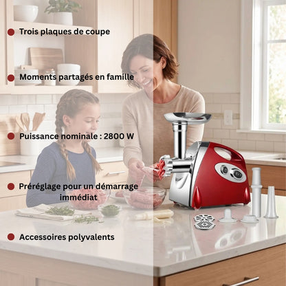 hachoir à viande simple, pratique, accessible
