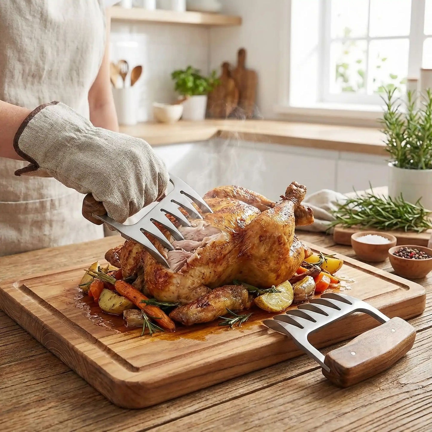 hachoir manuel à viande griffe en acier inoxydable