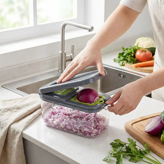 mandoline coupe légumes vertu couper les oignons sans pleurer