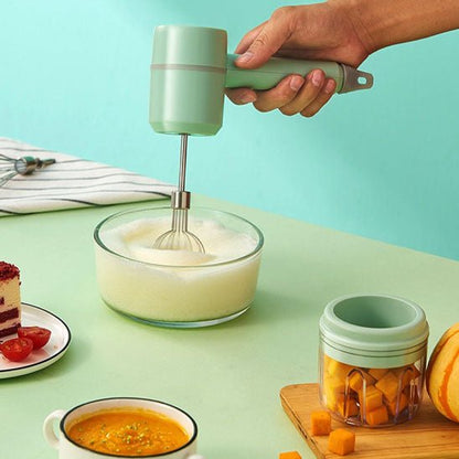 mini hachoir electrique polyvalent 3en1