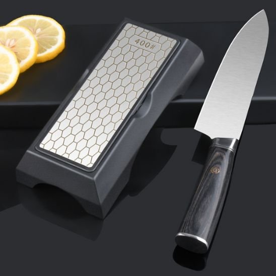 Pierre à aiguiser en nid d'abeille