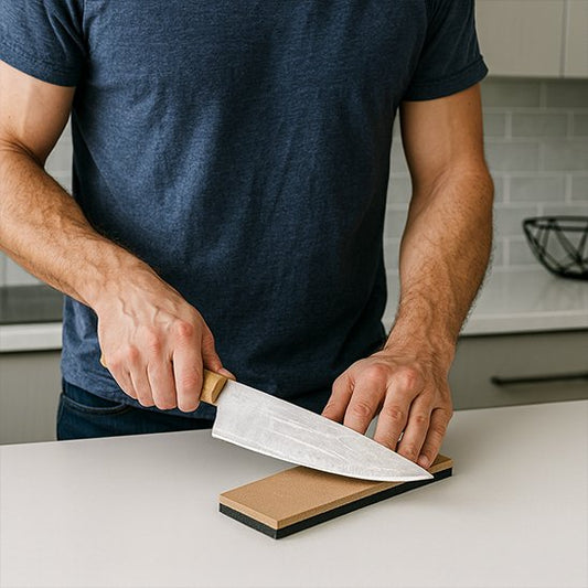 Pierre à aiguiser prise en main sécurisée