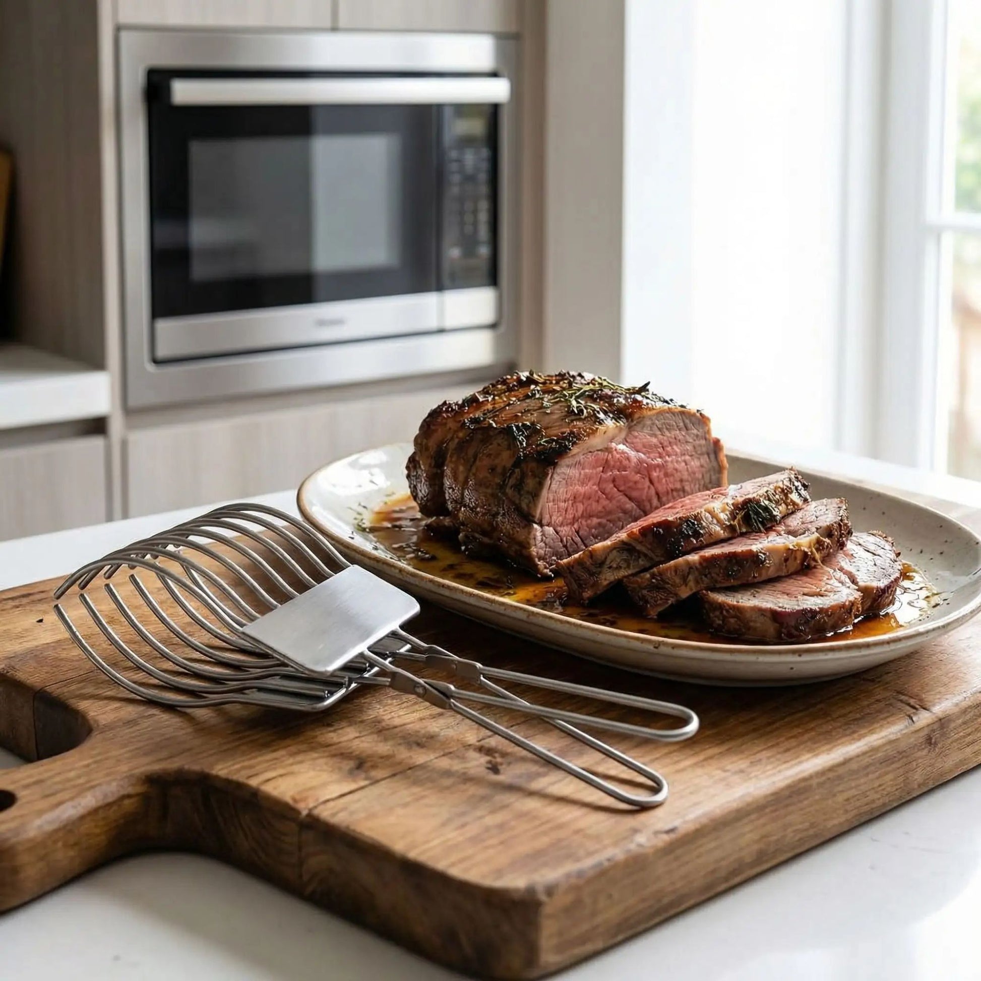 pince a roti inox pro sur la table