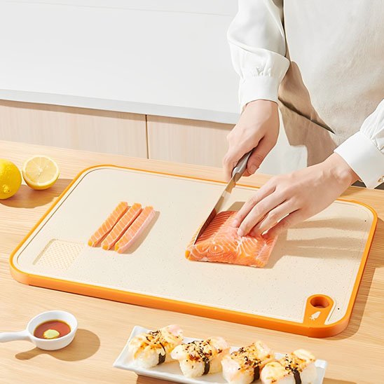 Planche à decouper bleflex avec rigole