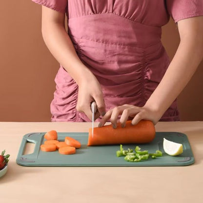 planche a découper double face inox et plastique alimentaire