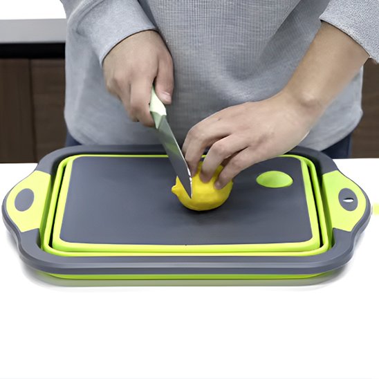 Planche à découper pliable vert 