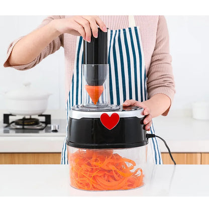 preparation rapide avec spiraliseur de legumes electrique