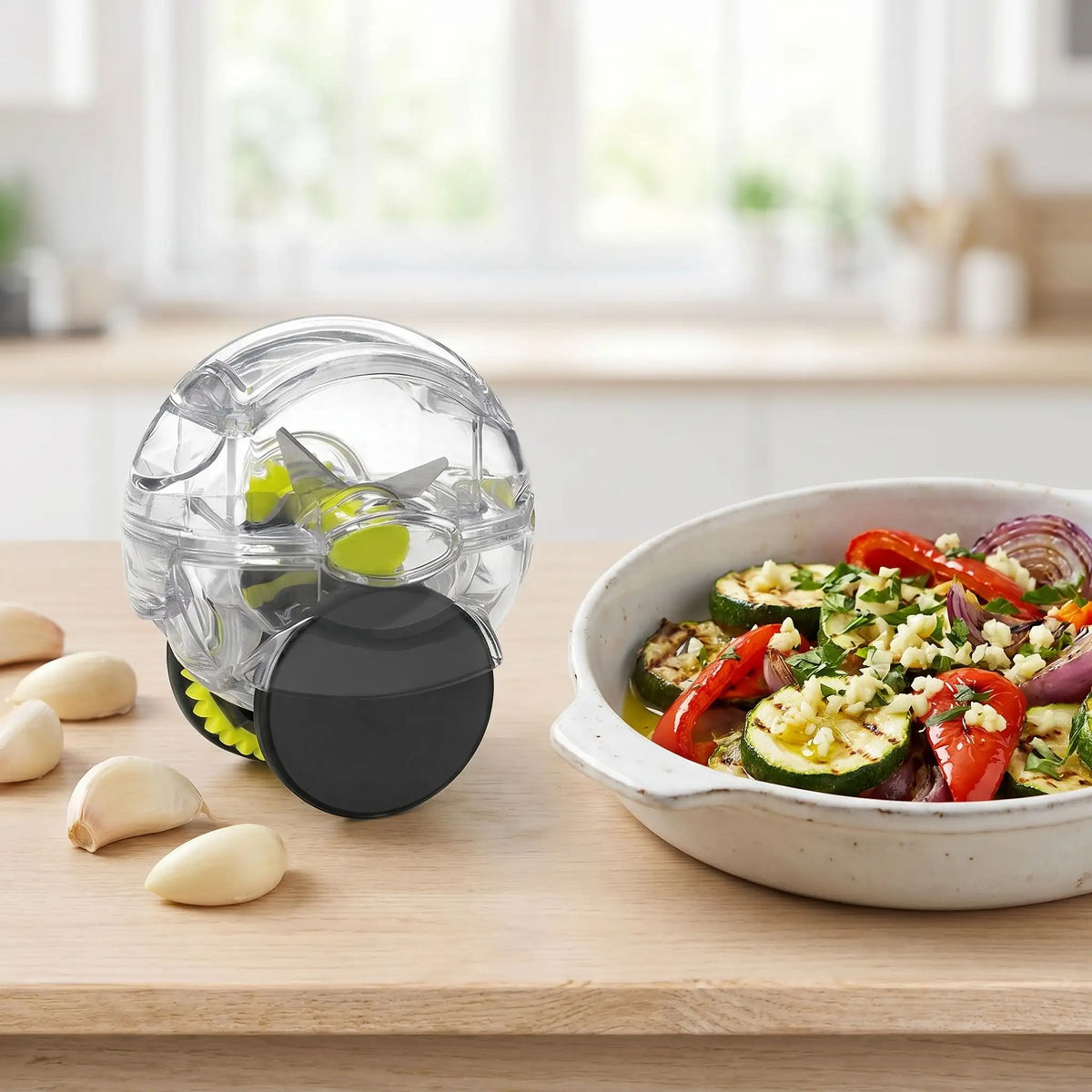 presse ail ailien pour du plat aromatisé