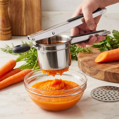 presse purée 3 disques purée de carottes cuisiner sans stresse