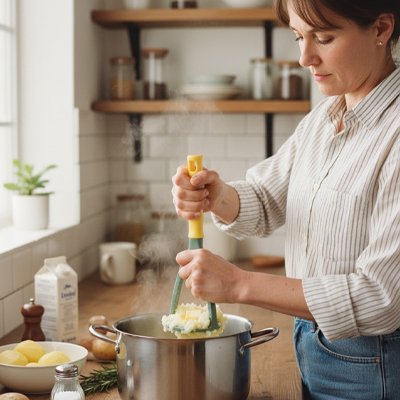 Presse-purée prexou écrase uniformément les aliments