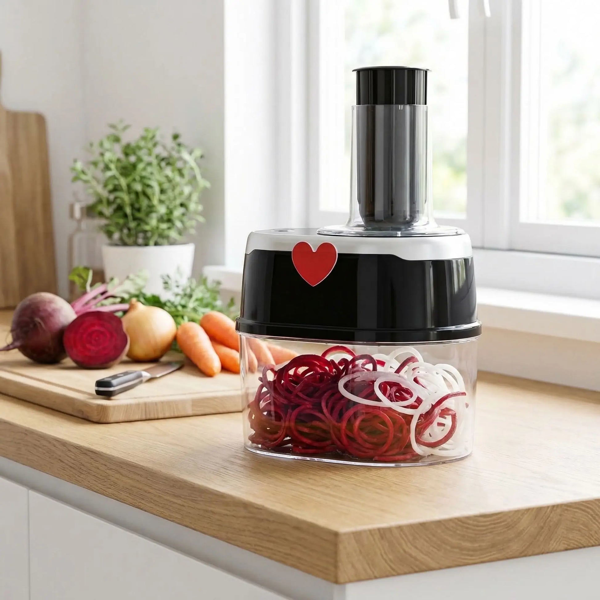 spiraliseur de legumes electrique pour des plats colores