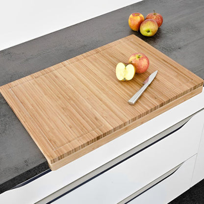 surface douce de la planche a decouper en bois