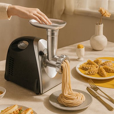 système à trois sections en spirale de hachoir a viande